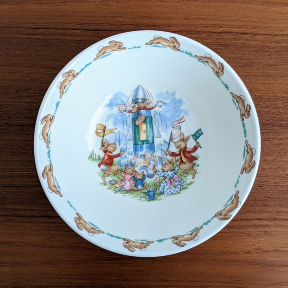 🇬🇧 Vintage Bunnykins 3 Piece Children's Dinnerware Set Made In England - Picture 10 of 11